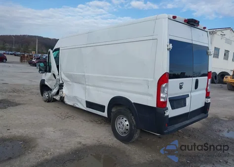 2021 Ram Promaster 2500 High Roof 159 Wb из США, поврежденный, VIN 3C6LRVDG5ME522618